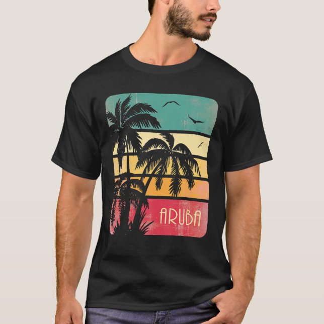 Camiseta Aruba Vintage Summer T Shirt (Frente)