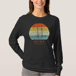 Camiseta Aruba West Indies Vintage Blueprint Vacat