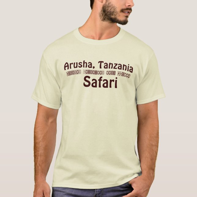 Camiseta Arusha, Tanzânia - BWR (Frente)