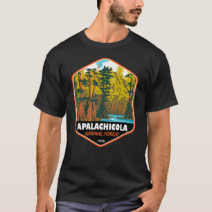 Camiseta Árvore Baldcypress da Floresta Nacional de Apalac