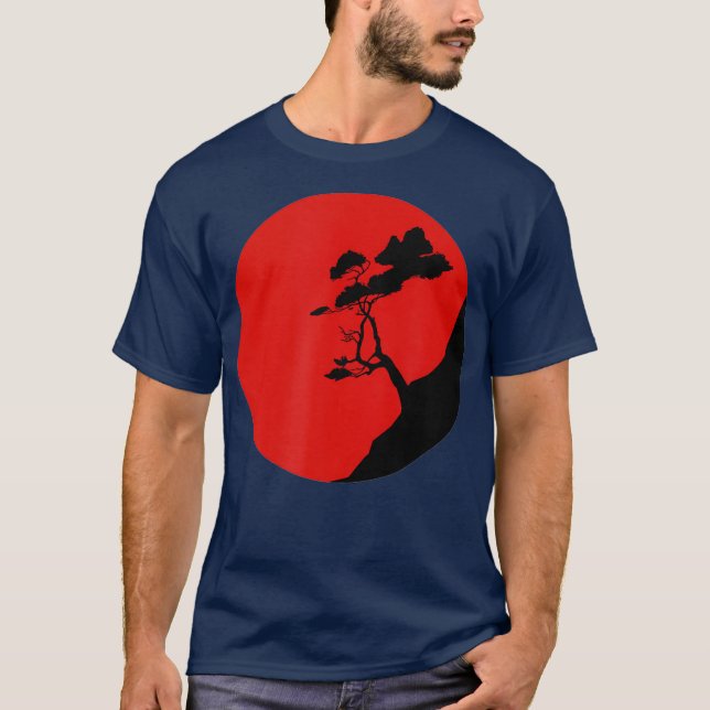 Camiseta Árvore Bonsai Árvore Japonesa Tradição Árvore Gráf (Frente)