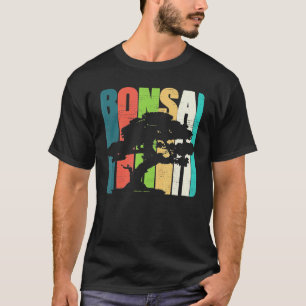 Camiseta Árvore Bonsai Bordado Japonês Design Desgastado Ja