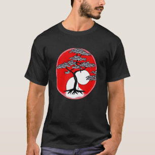 Camiseta Árvore Bonsai Caligrafia Japonesa Arte Jardim Plan