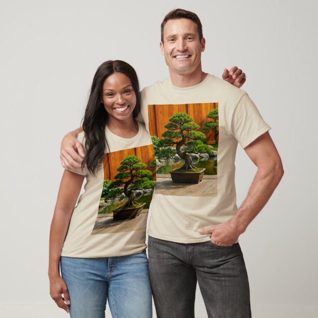 Camiseta Árvore Bonsai do Dragão do Equilíbrio (Unissex)