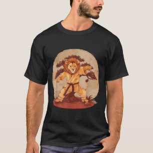 Camiseta Árvore Bonsai Leão de Caratê MMA Kickboxing Taekwo