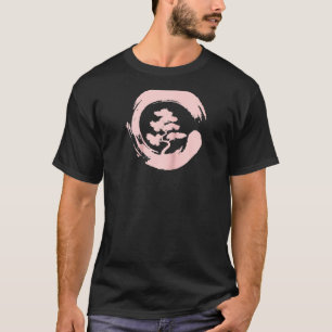 Camiseta Árvore Bonsai No Círculo Enso Zen Raglan Japonês