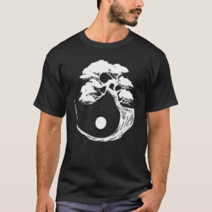 Camiseta Árvore Bonsai Yin Yang Budista Japonês Zen