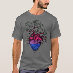Camiseta Árvore Cardíaca Bissexual da Vida 1