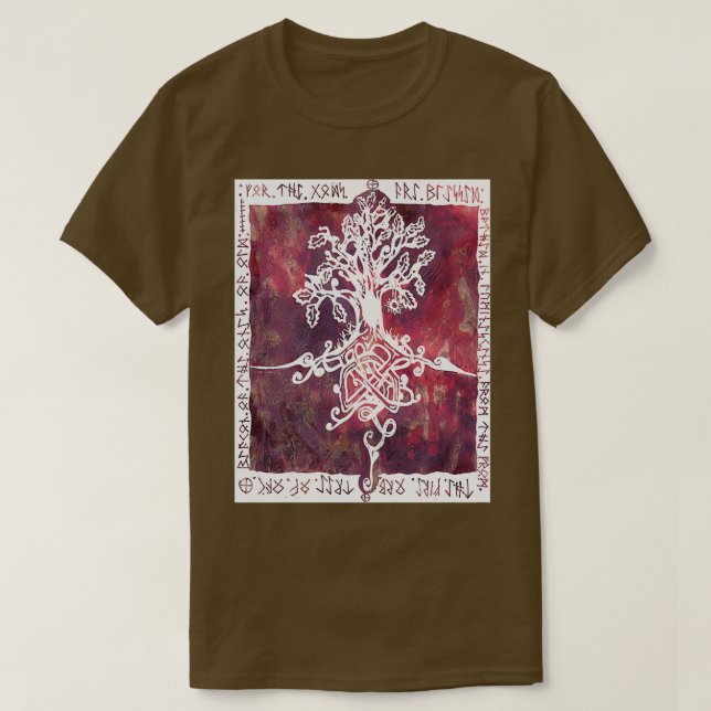 Camiseta Árvore Celta Da Vida 2 (Frente do Design)