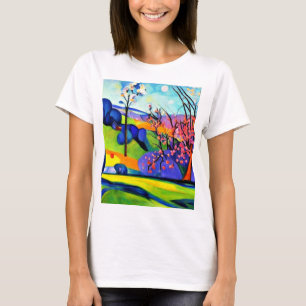 Camiseta Árvore cerejeira entre rochas