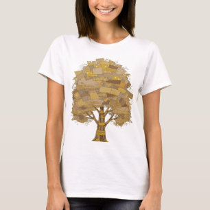 Camiseta Árvore Cinza Nítida DO CONHECIMENTO Projeto Ousado