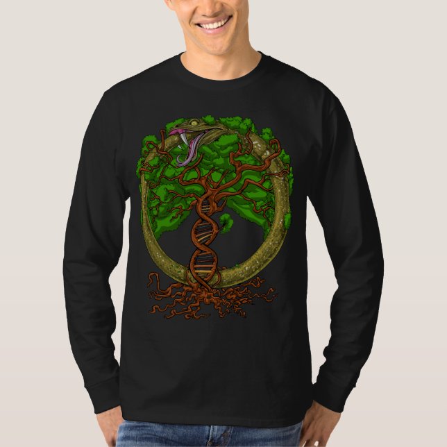 Camiseta Árvore Cobra De Ouroboros (Frente)