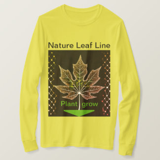 Camiseta Árvore com Design de folha de rede - Natureza insp