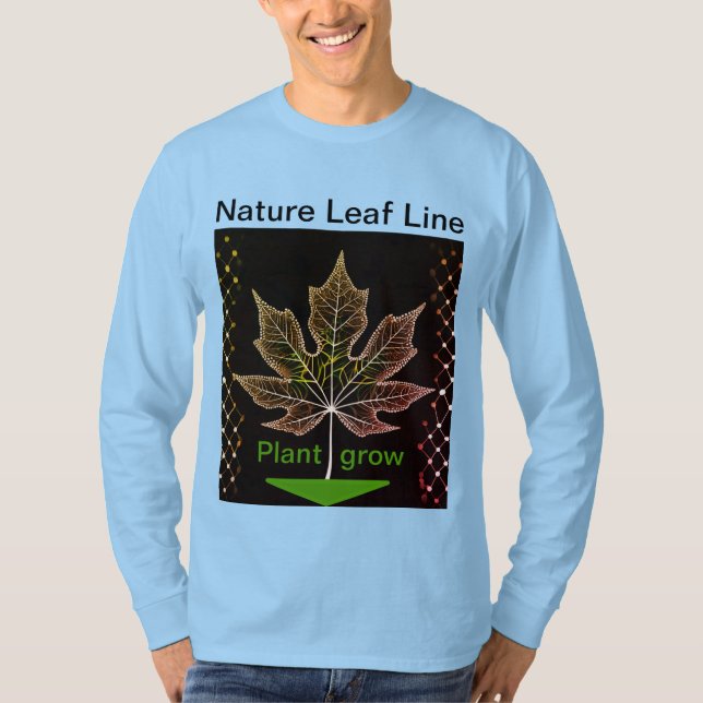 Camiseta Árvore com Design de folha de rede - Natureza insp (Frente)
