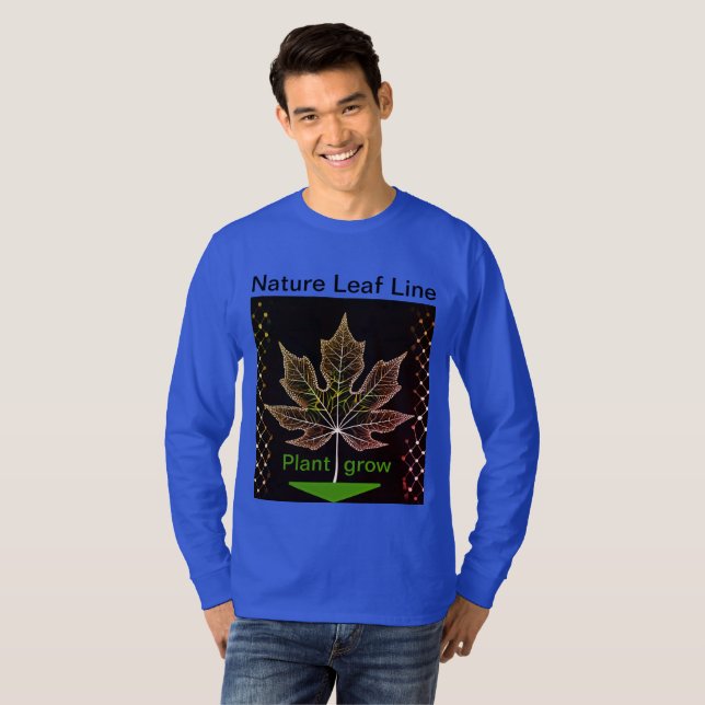 Camiseta Árvore com Design de folha de rede - Natureza insp (Frente Completa)