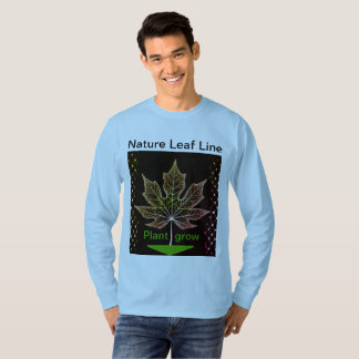 Camiseta Árvore com Design de folha de rede - Natureza insp