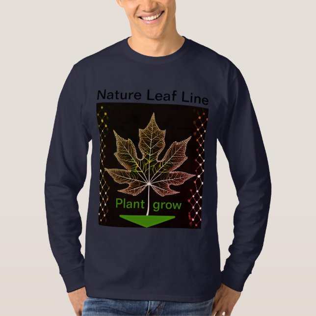 Camiseta Árvore com Design de folha de rede - Natureza insp (Frente)