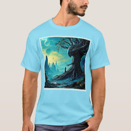 Camiseta Árvore Cósmica da Fantasia da Vida