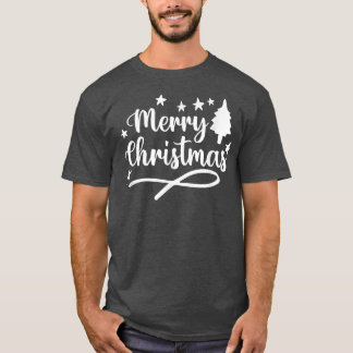 Camiseta Árvore cristã Faith Xmas, abençoada Feliz C