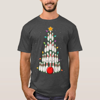 Camiseta Árvore da Boliche de Natal Engraçado T