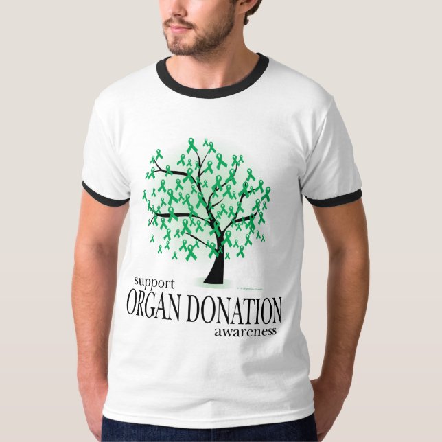 Camiseta Árvore da doação de órgão (Frente)