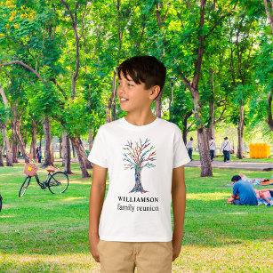 Camiseta Árvore da Família de Reunião Personalizada