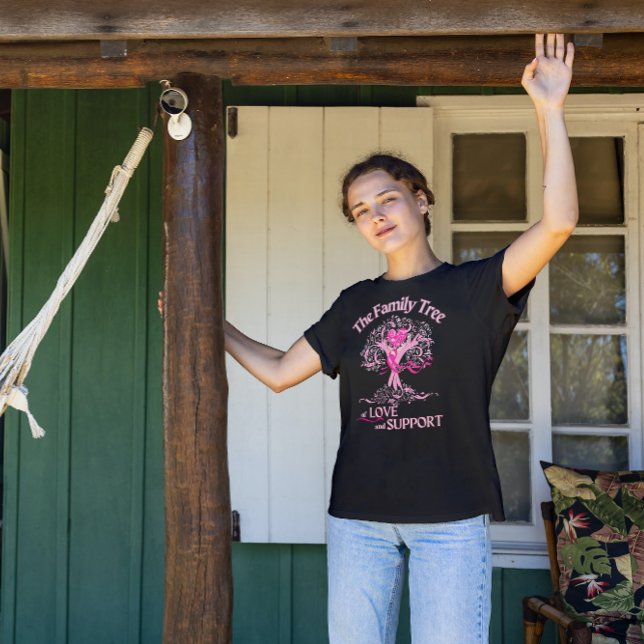 Camiseta Árvore da Família Swirl sobre a Consciência do Can (Criador carregado)