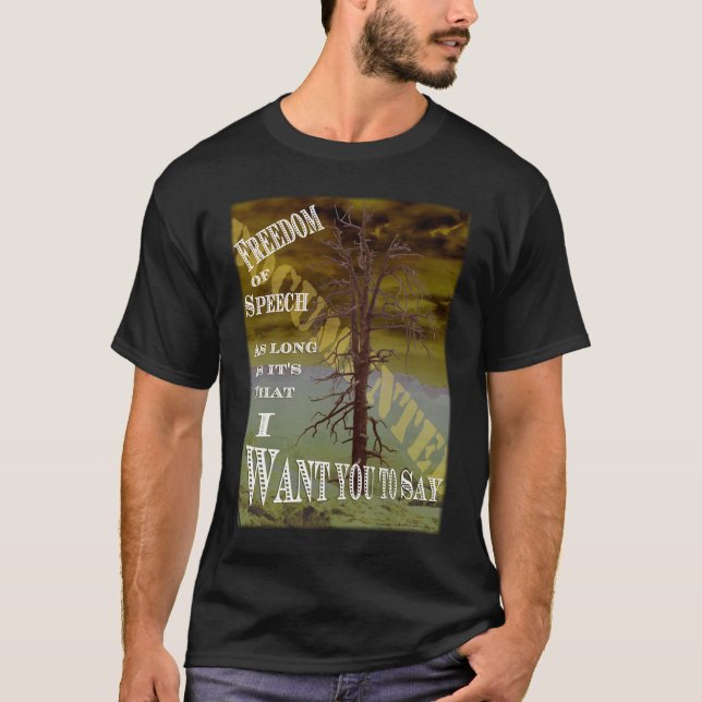 Camiseta Árvore da Liberdade - Liberdade de expressão (Frente)