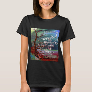 Camiseta Árvore da Liberdade - Liberdade de expressão
