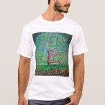 Camiseta Árvore da Maçã, Gustav Klimt<br><div class="desc">Gustav Klimt (14 de julho de 1862 - 6 de fevereiro de 1918) era um pintor simbólico austríaco e um dos membros mais destacados do movimento Viena Secessão. Klimt é notado por suas pinturas, murais, esboços, e outros objetos de arte. Além de suas obras figurativas, que incluem alegorias e retratos,...</div>