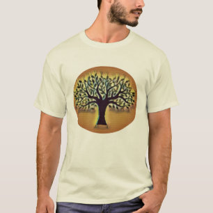 Camiseta Árvore da vida Abstrato da arte