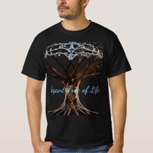 Camiseta Árvore da Vida Art Nouveau em Harmonia Geométrica