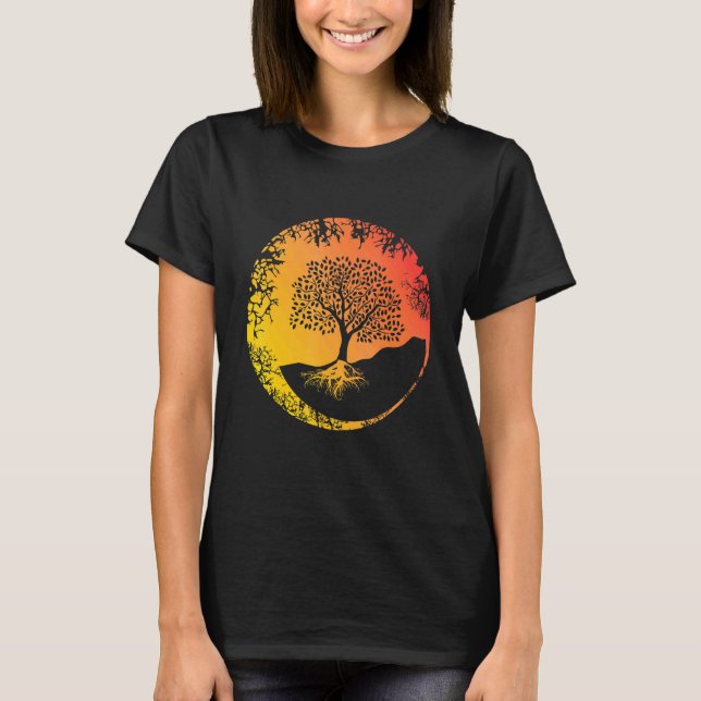 Camiseta Árvore Da Vida  Celta Viking Yoga Celta (Frente)