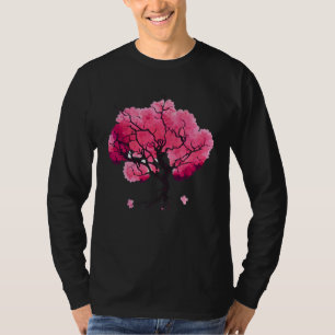 Camiseta Árvore da Vida da Flor de Cerejeira
