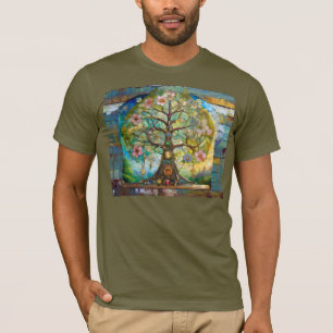 Camiseta Árvore Da Vida Em Flor Dos 7 Chakras