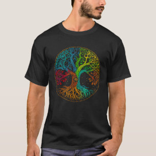 Camiseta Árvore da Vida Natureza Arte Psicodélica ao ar liv