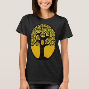 Camiseta Árvore da Vida no Estilo Klimt de Gustav