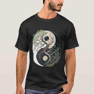 Camiseta Árvore Da Vida Yin Yang Yoga Nature Lance Arte 
