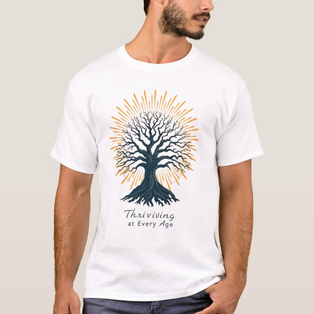 Camiseta Árvore da Vitalidade: prosperando em cada árvore (Frente)