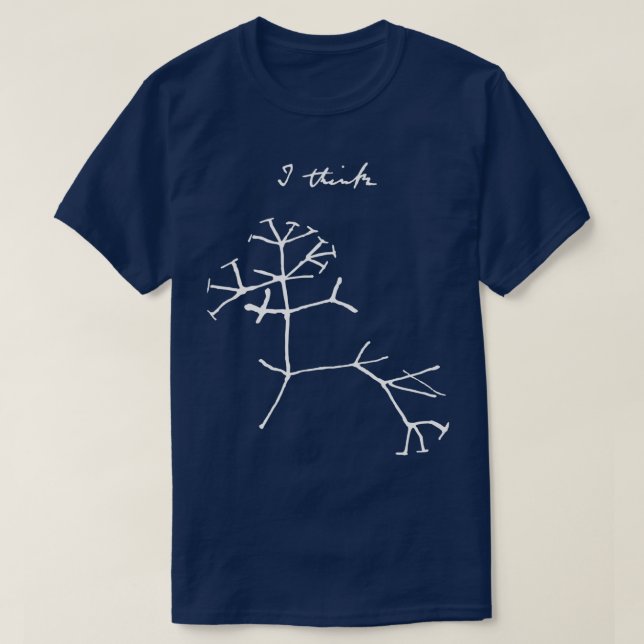 Camiseta Árvore Darwin da Biologia da Evolução da Vida (Frente do Design)
