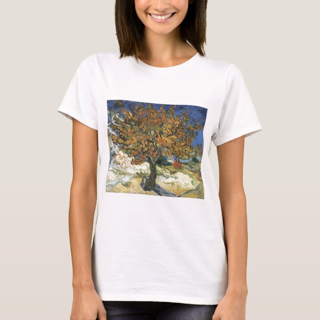 Camiseta Árvore de amora por van Gogh (Frente)