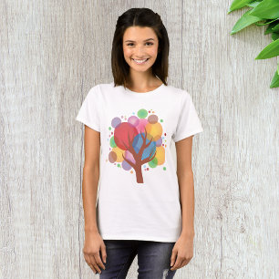 Camiseta Árvore de bolhas colorida