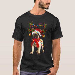 Camiseta Árvore de Buldogue Francês Light Xmas