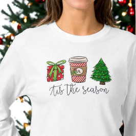 Camiseta Árvore de Café Monograma Apresentada por Script de