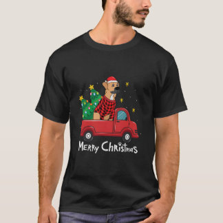 Camiseta Árvore de Caminhão de Natal Black Mouth Cur