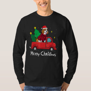 Camiseta Árvore de Caminhão de Natal da Beagle Pai Cão 1
