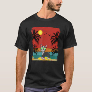 Camiseta Árvore de Coco de Praia com Gráfico de Boston Terr