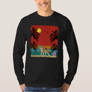 Camiseta Árvore de Coco de Praia - Gráfico do Coyote Verão