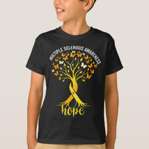 Camiseta árvore de conscientização da esclerose múltipla es