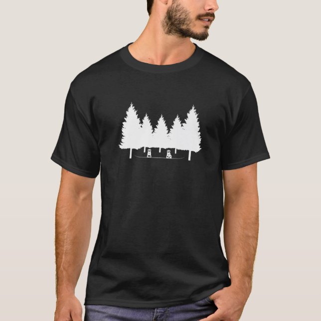 Camiseta Árvore de Conselho do Snowboarder (Frente)